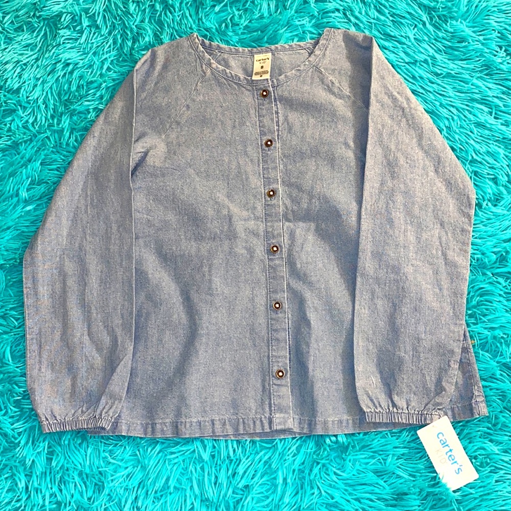 Carter’s soft denim long sleeve shirt